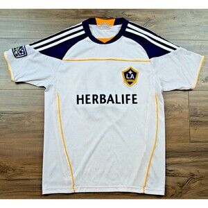 LA Galaxy 2010 Herbalife #10 Donovan MLS Soccer Jersey Sz Youth Large White